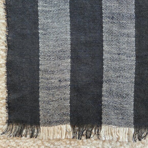 NWT Saks Silk Wool Cashmere Linen Scarf - Picture 2 of 5